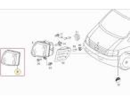 СТЕКЛО ФАРЫ ЛЕВ. VITO 638 47-440-1119L-LD