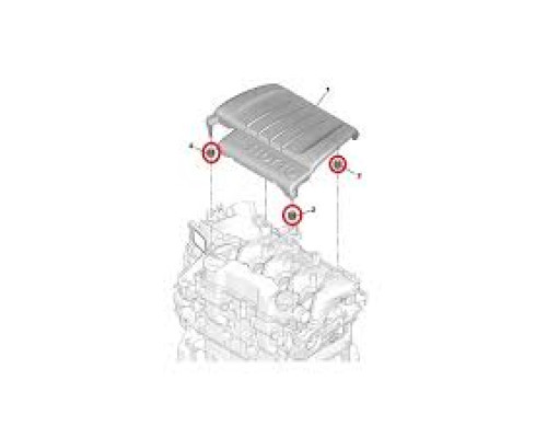 ФИКСАТОР ДЕКОР. НАКЛАД. ДВИГАТ. BERLINGO/SCUDO270 1.6HDI 0137C6