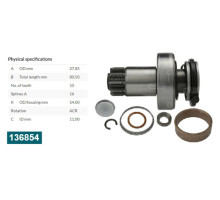 БЕНДИКС СТАРТЕРА BOSCH T4 2.5TDI(1006209699) 136854