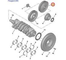 ШКИВ КОЛЕНВАЛА 1.6HDI/2.0HDI SCUDO270 70-170-001
