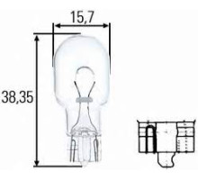 АВТОЛАМПА W16W 12V 16W W2.1x9.5d (без цоколя)  002052700000