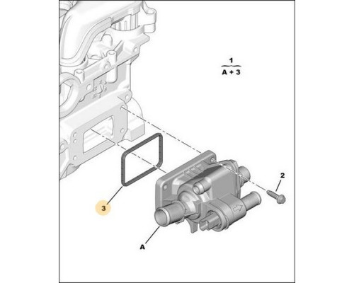 ПРОКЛАДКА ТЕРМОСТАТА BIPPER/NEMO 1.4HDI 1336AY