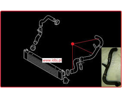 ПАТРУБОК ИНТЕРКУЛЛЕРА ВХОД 2.3JTD DUCATO250 1350784080