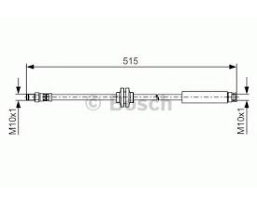 ШЛАНГ ТОРМОЗНОЙ ЗАД. DUCATO250 MA80285