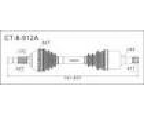ПОЛУОСЬ ПР. Z-41 DUCATO230  .Q10-14 94- 2.5TDI C9016A