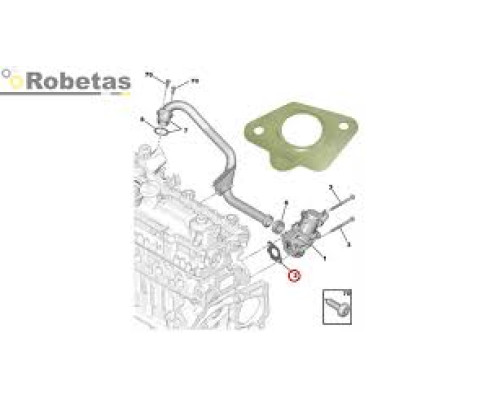 ПРОКЛАДКА ОХЛАДИТЕЛЯ EGR BERLINGO 1.6HDI 1618AW