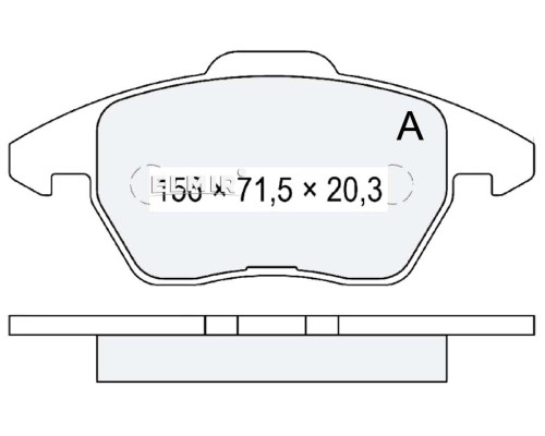 КОЛОДКИ ТОРМОЗНЫЕ ПЕРЕД. VW CADDY III D194E