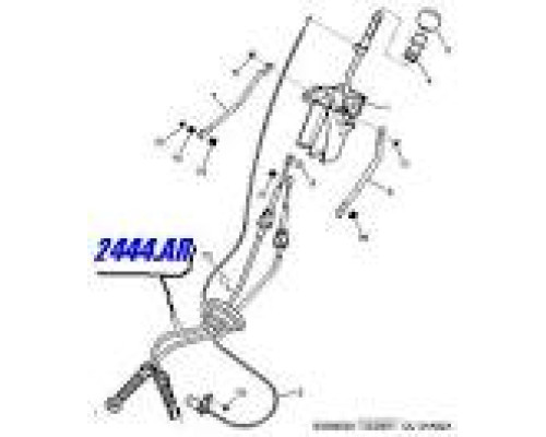 ТРОСА ПЕРЕКЛЮЧЕНИЯ ПЕРЕДАЧ SCUDO220 (XUD9/DW8) 2.0JTD/1.9D 2444AR/L