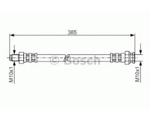 ШЛАНГ ТОРМОЗНОЙ ЗАД ABS(кузов-балка) DUCATO244 MA80177