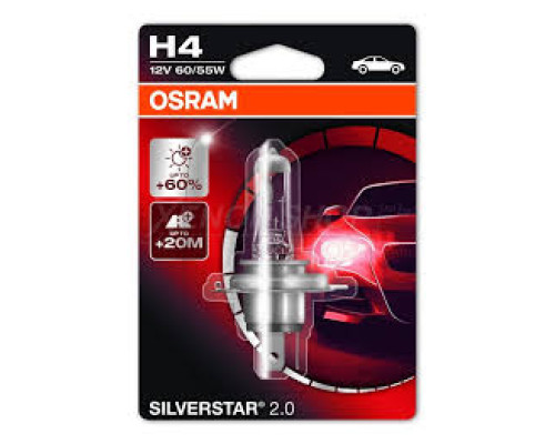 ЛАМПОЧКА H4 12V 60вт P43T +60%  64193SV2