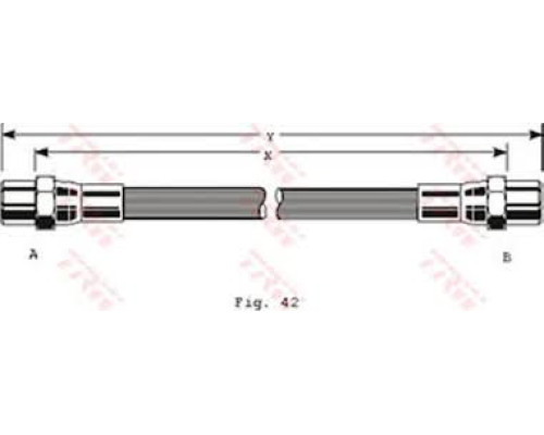ШЛАНГ ТОРМОЗНОЙ ПЕРЕДНИЙ VW T4 6T46268