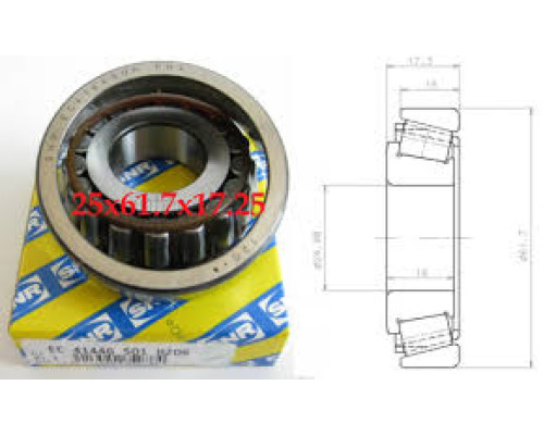 ПОДШИПНИК ПЕРЕД. ВТОР. И ПРОМ. ВАЛА КПП29X60X19.5 MASTER II EC12468S01H206