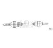 ПОЛУОСЬ ПРАВАЯ MASTER 2.5DCI 03- FT27173
