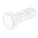 БОЛТ ТРУБКИ ПОДАЧИ МАСЛА К ТУРБИНЕ M12x1.5x32.8 9803983080