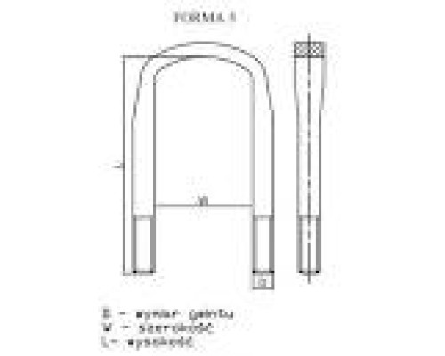 СТРЕМЯНКА РЕССОРЫ 12x1,5x62x95 DB STR50347